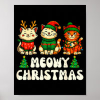 Kattig kerstfeest Grappige kat Kerst Kitty Kat Lie