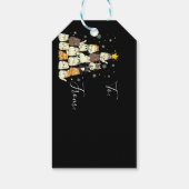 Kattig kerstfeest Katten Kerstboom Cadeaulabel (Achterkant)