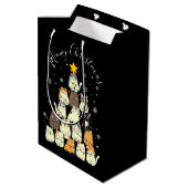 Kattig kerstfeest Katten Kerstboom Medium Cadeauzakje (Achterkant Gekanteld)