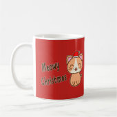 Kattig kerstfeest koffiemok (Links)