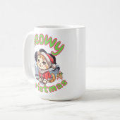 Kattig kerstfeest  koffiemok (Voorkant links)