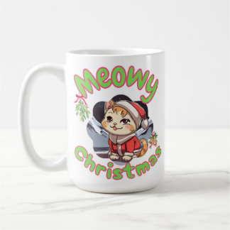 Kattig kerstfeest  koffiemok