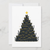 Kattig kerstfeest, prettig kattenkerst kaart (Voorkant)