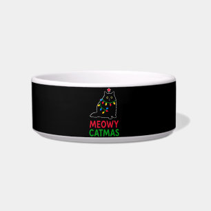 Kattig Kerstmis Voerbakje