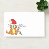 Kattige grappige kerstcartoon Cute Muis Post-it® Notes (Kantoor)