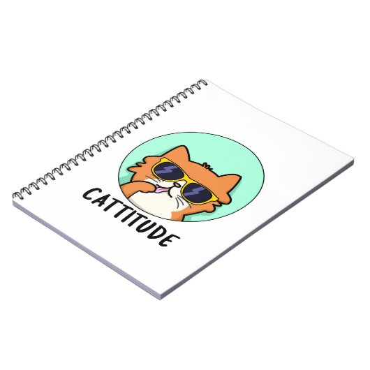 Kattige Houding Grappige Houding Kat Puns Notitieboek (Linkerzijde)
