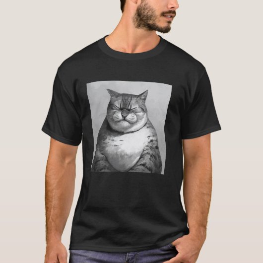kattige kat, grappige kat 2 t-shirt (Voorkant)