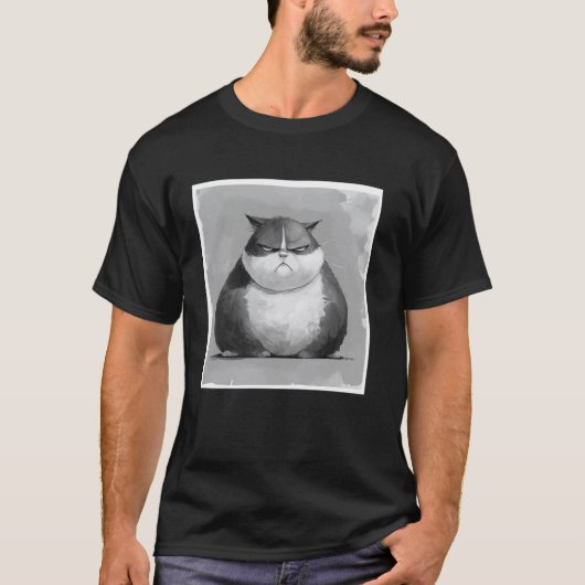 kattige kat, grappige kat 4 t-shirt (Voorkant)