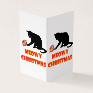 Kattige kerst Mopshond Kerstkat Kaart