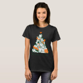 Kattige Kerstboom T-shirt (Voorkant volledig)