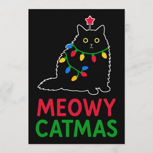 Kattige Kerstdagen Kaart (Voorkant)