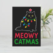 Kattige Kerstdagen Kaart (Staand voorkant)