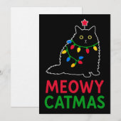 Kattige Kerstdagen Kaart (Voorkant / Achterkant)