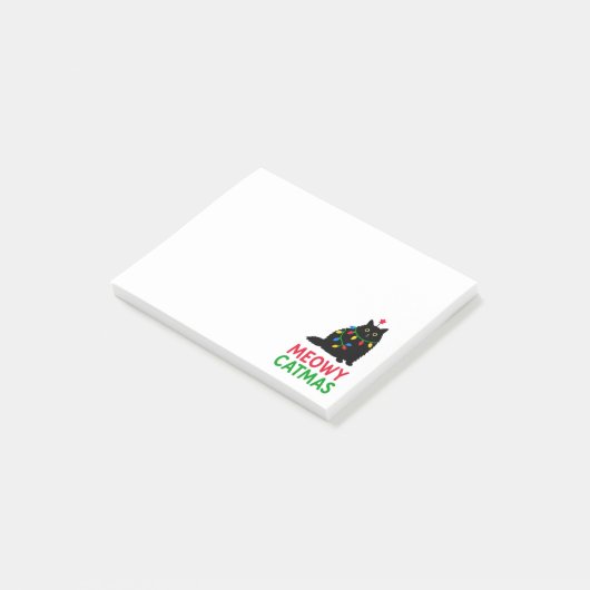 Kattige Kerstdagen Post-it® Notes (Schuin)