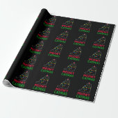 Kattige Kerstmis Cadeaupapier (Uitgerold)