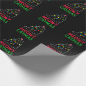 Kattige Kerstmis Cadeaupapier (Hoek)