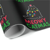 Kattige Kerstmis Cadeaupapier (Rol Hoek)