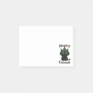 Kattige Kerstmis Chagrijnige kat Post-it® Notes