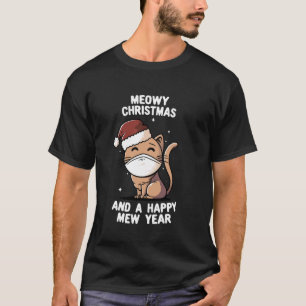 Kattige Kerstmis En Een Gelukkig Nieuw Poesjaar Gr T-shirt