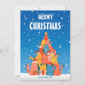 Kattige Kerstmis, Grappige Kerstkaart (Voorkant)