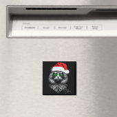 Kattige Kerstmis Grappige Kerstkat Sinterklaas Hoe Magneet (Insitu (Vaatwasser))
