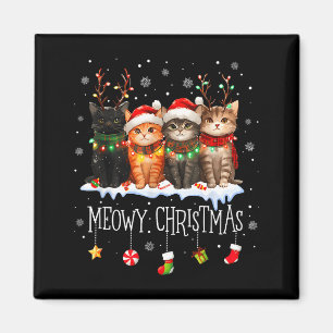 Kattige Kerstmis Kat Katten Cute Kittens Katten Si Magneet