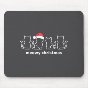 Kattige Kerstmis Kat Katten Kerst Kitty Katten San Muismat