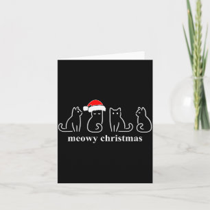 Kattige Kerstmis Kat Kerst Cute Kitten Katten Kers Kaart
