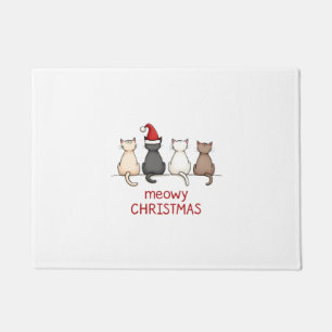 Kattige Kerstmis Kat Kerst Mooie Kitten Katten Ker Deurmat