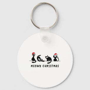 Kattige Kerstmis Kat Kerst Mooie Kitten Katten Ker Sleutelhanger