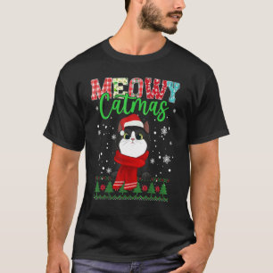 Kattige Kerstmis Katten Santa Sjaal Lelijke 1 T-shirt