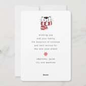 Kattige Kerstmis Mooie Katten Kerstfeest Feestdagenkaart (Achterkant)