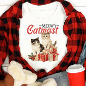Kattige Kerstmis Moppige Katten Kerst Tri-Blend Shirt
