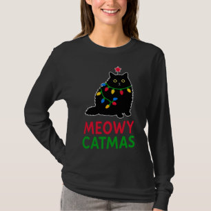 Kattige Kerstmis T-shirt