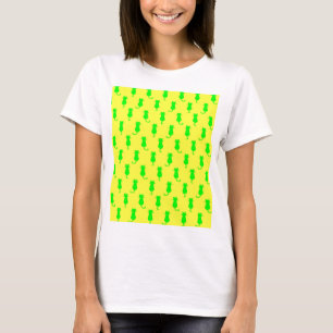 Kattige pret voor altijd Whimsical groene katten g T-shirt