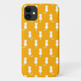 Kattige pret voor altijd Whimsical katten Wit op T Case-Mate iPhone Case