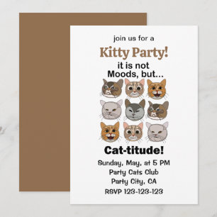 Kattigheid Kat Humeur Kat Liefhebbers Kitty Feestj Kaart
