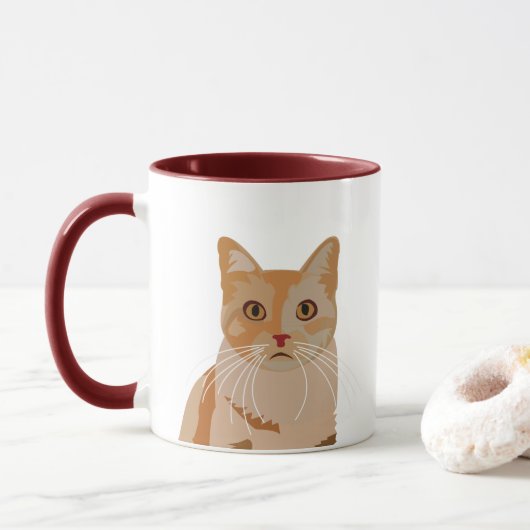 Kattje Kitty Schattige Kat Mok (Met donut)