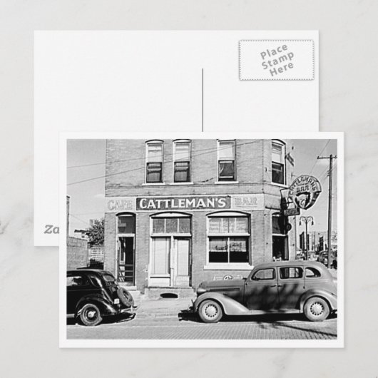 Kattleman's Bar Stockyards Omaha Nebraska Briefkaart (Voorkant / Achterkant)