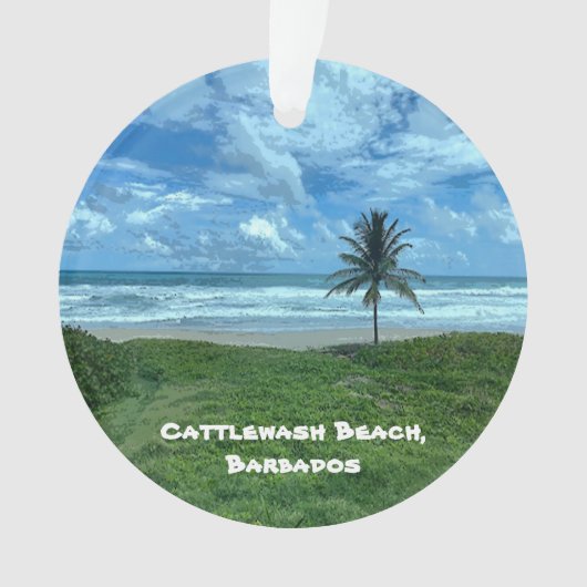 Kattlewash Beach, Barbados Ornament (voorkant)
