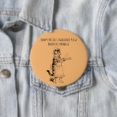 Kattnernerster die taart serveert grappige kat kno ronde button 4,0 cm (In situ)