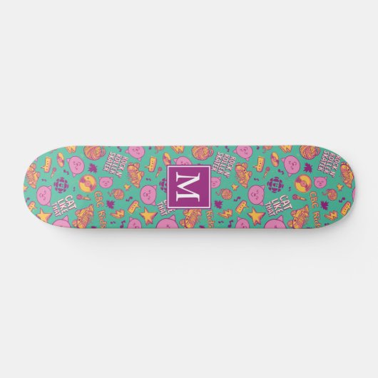 Kattonball Pattern Monogram Skateboard (Horizontaal)
