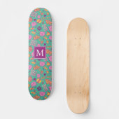 Kattonball Pattern Monogram Skateboard (Voorkant)