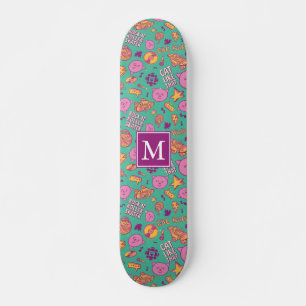 Kattonball Pattern Monogram Skateboard