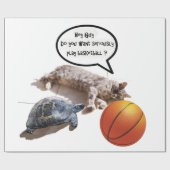 KATTURTLE EN BASKETBALL CADEAUPAPIER (Vlak)