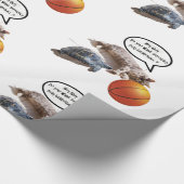 KATTURTLE EN BASKETBALL CADEAUPAPIER (Hoek)