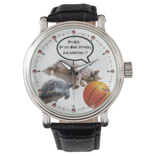 KATTURTLE EN BASKETBALL HORLOGE