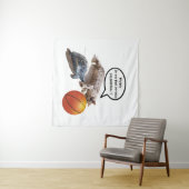 KATTURTLE EN BASKETBALL WANDKLEED (In Situ (horizontaal))