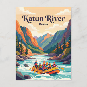 Katun rivier Altai White Water Rafting Rusland Briefkaart