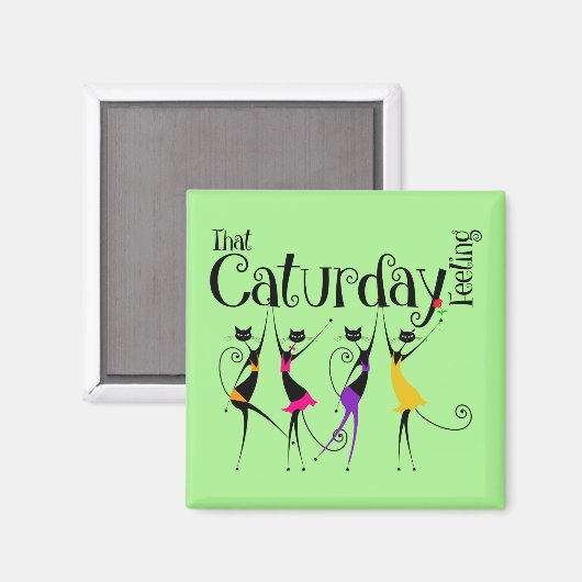 Katurday Cat Lovers Magnet (Voorkant / Achterkant)